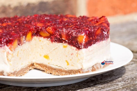 Peach Melba Cheesecake