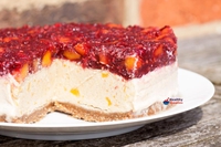 Peach Melba Cheesecake