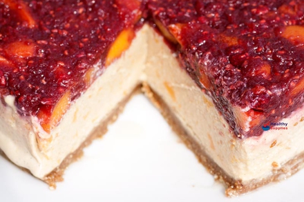 Peach Melba Cheesecake