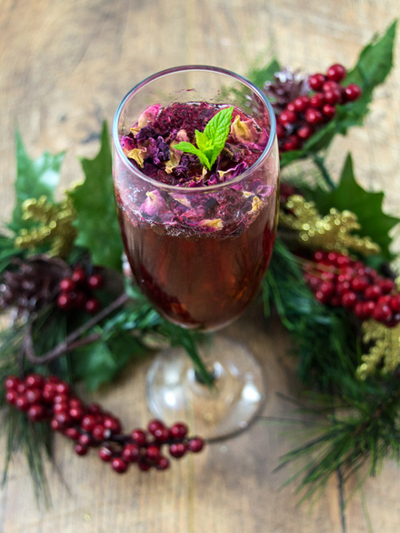 Raspberry &#038; Rose Prosecco Cocktail