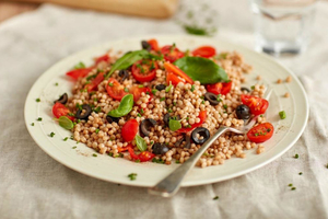 High-Protein Super Grain Salad (via us.exantediet.com)