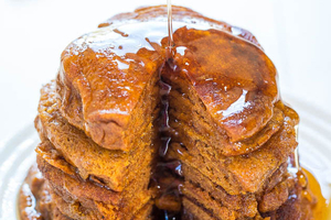 Pumpkin Pancakes (via averiecooks.com)