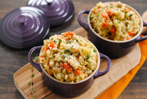 Barley and Chickpea Risotto (via foxeslovelemons.com)