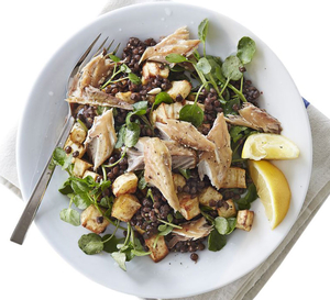 Smoked Mackerel, Parsnip and Puy Lentil Salad (via bbcgoodfood.com)