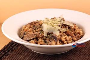 Friday: Pearled Spelt & Wild Mushroom Risotto