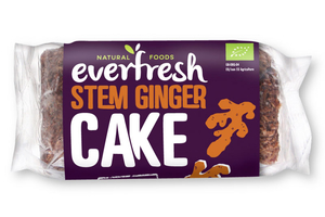 Stem Ginger Cake, Organic 380g (Everfresh Natural Foods)