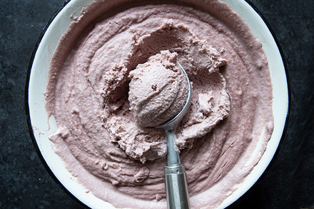 Strawberry Cashew Ice Cream