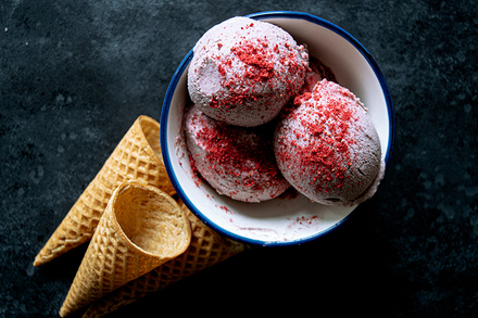 Strawberry Cashew Ice Cream