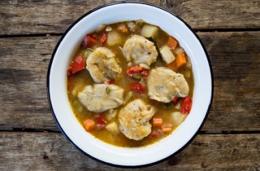 Vegan Stew with Herby Gluten-Free Dumplings