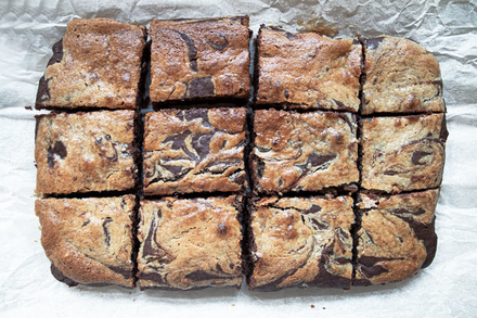 Tahini Swirl Vegan Brownies