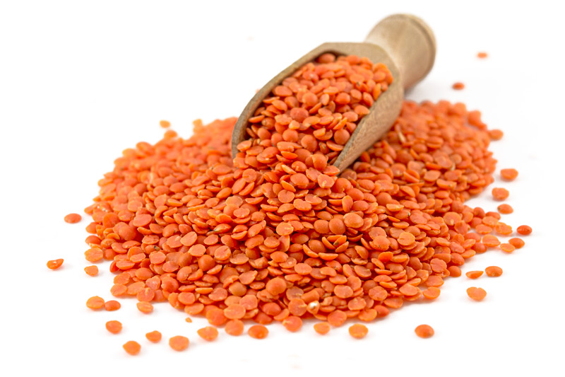 Organic Red Split Lentils 1kg (Sussex Wholefoods)