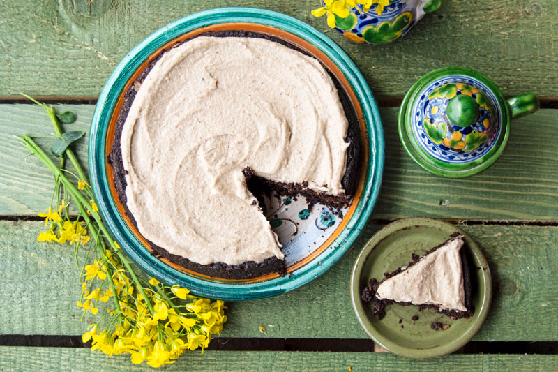 Bean Brownies with Cashew Cream