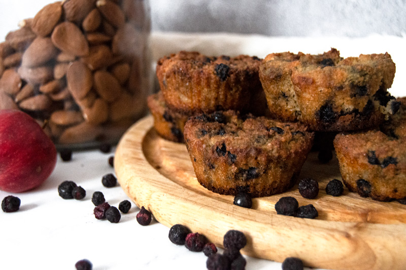 Low Carb Blueberry & Almond Flour Muffins