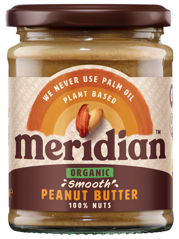 Smooth Peanut Butter, Organic 280g (Meridian)