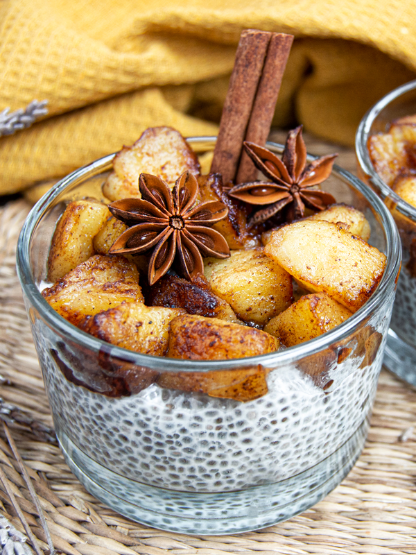 Apple &#038; Cinnamon Spiced Chia Pudding