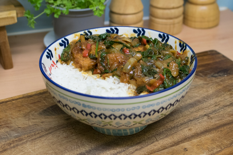 Tofu with lime and tamarind sauce