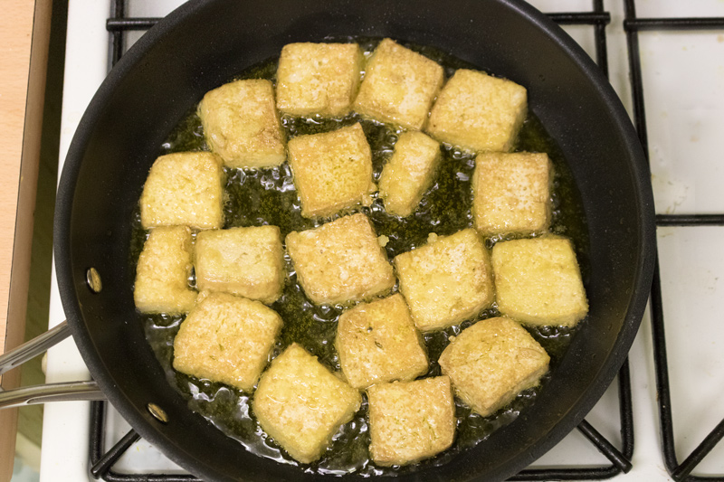 Tofu with lime and tamarind sauce