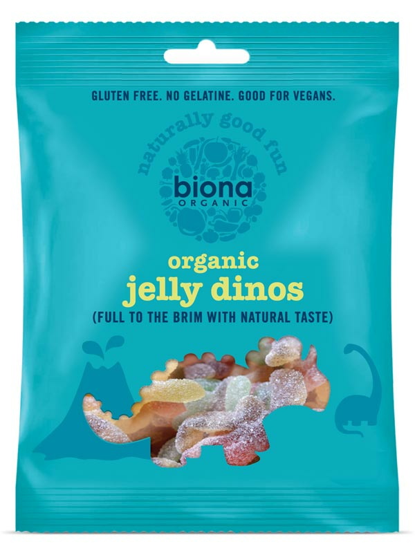 Jelly Dinos, Organic 75g (Biona)