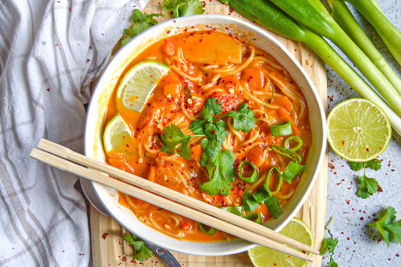 Red Thai Noodle Soup