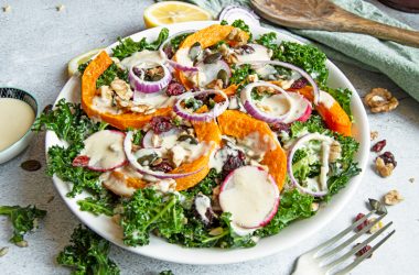 Butternut Squash, Walnut, Quinoa and Kale salad