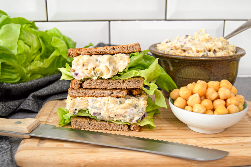 Chickpea Tuna Mayo Salad 