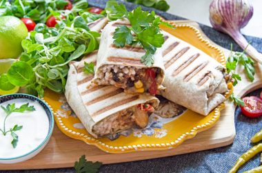 Spiced Bean and Rice Wrap