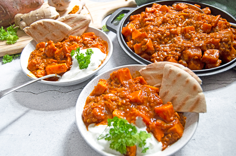 Red Lentil and Sweet Potato Curry