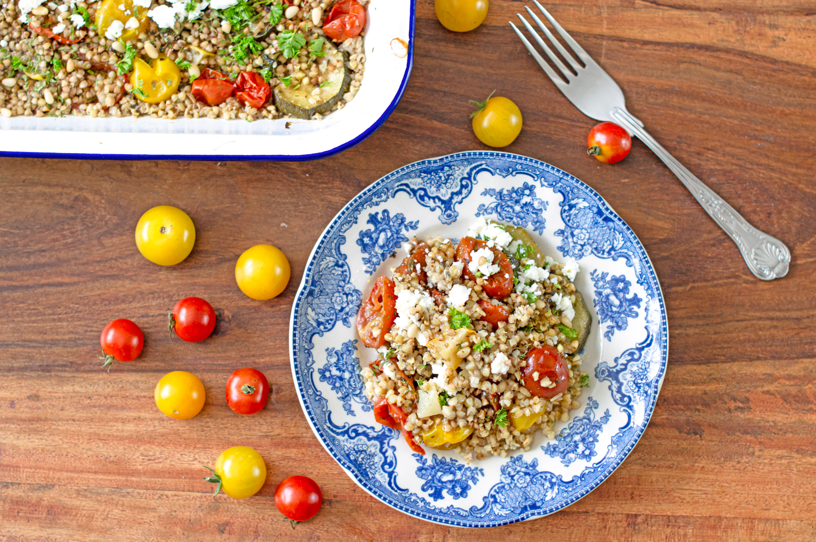 Hearty Buckwheat &#038; Vegetable Traybake