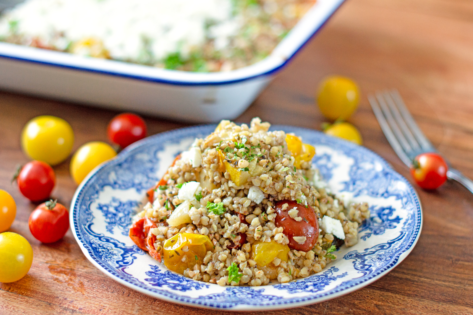 Hearty Buckwheat &#038; Vegetable Traybake