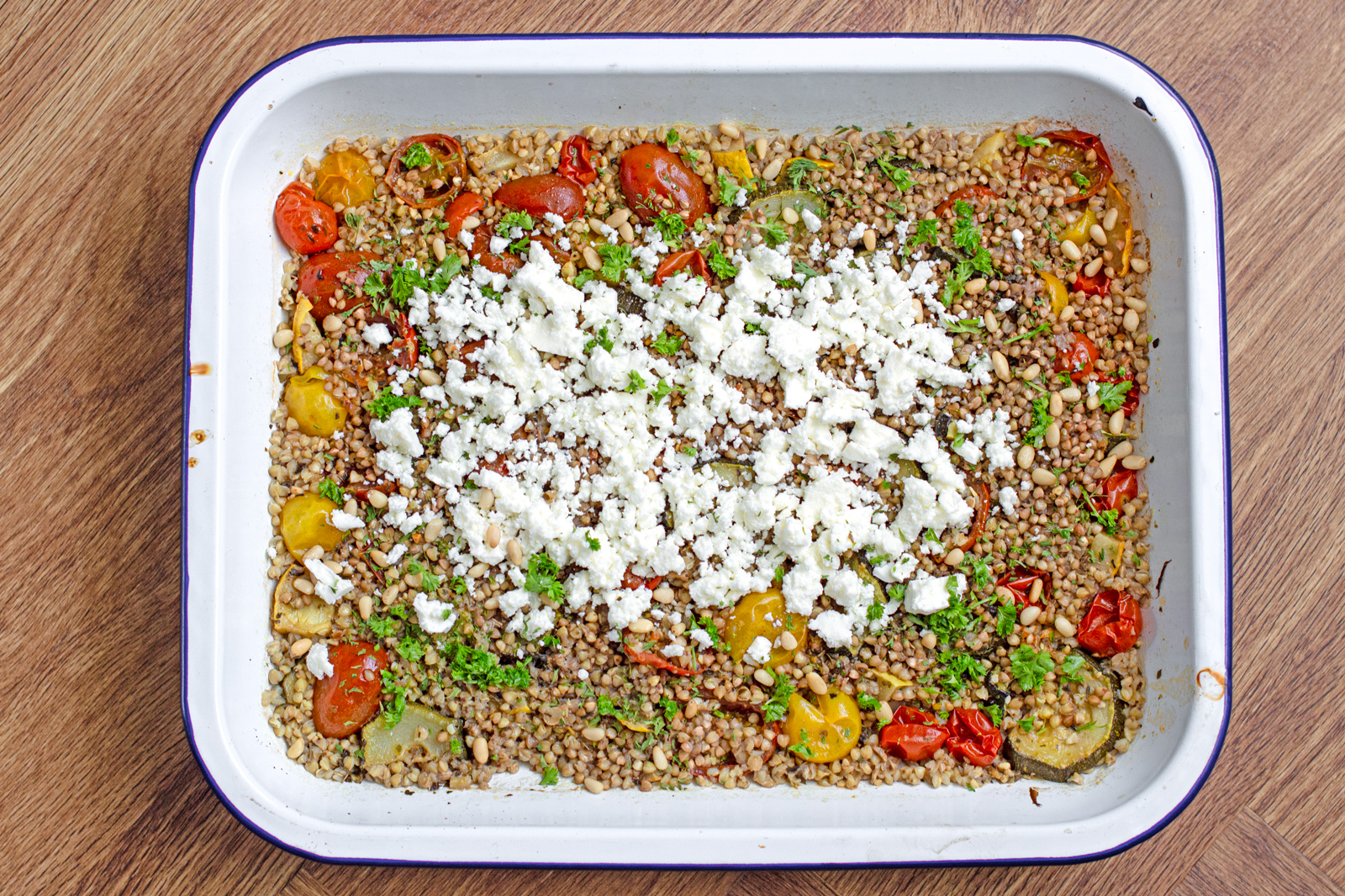 Hearty Buckwheat &#038; Vegetable Traybake