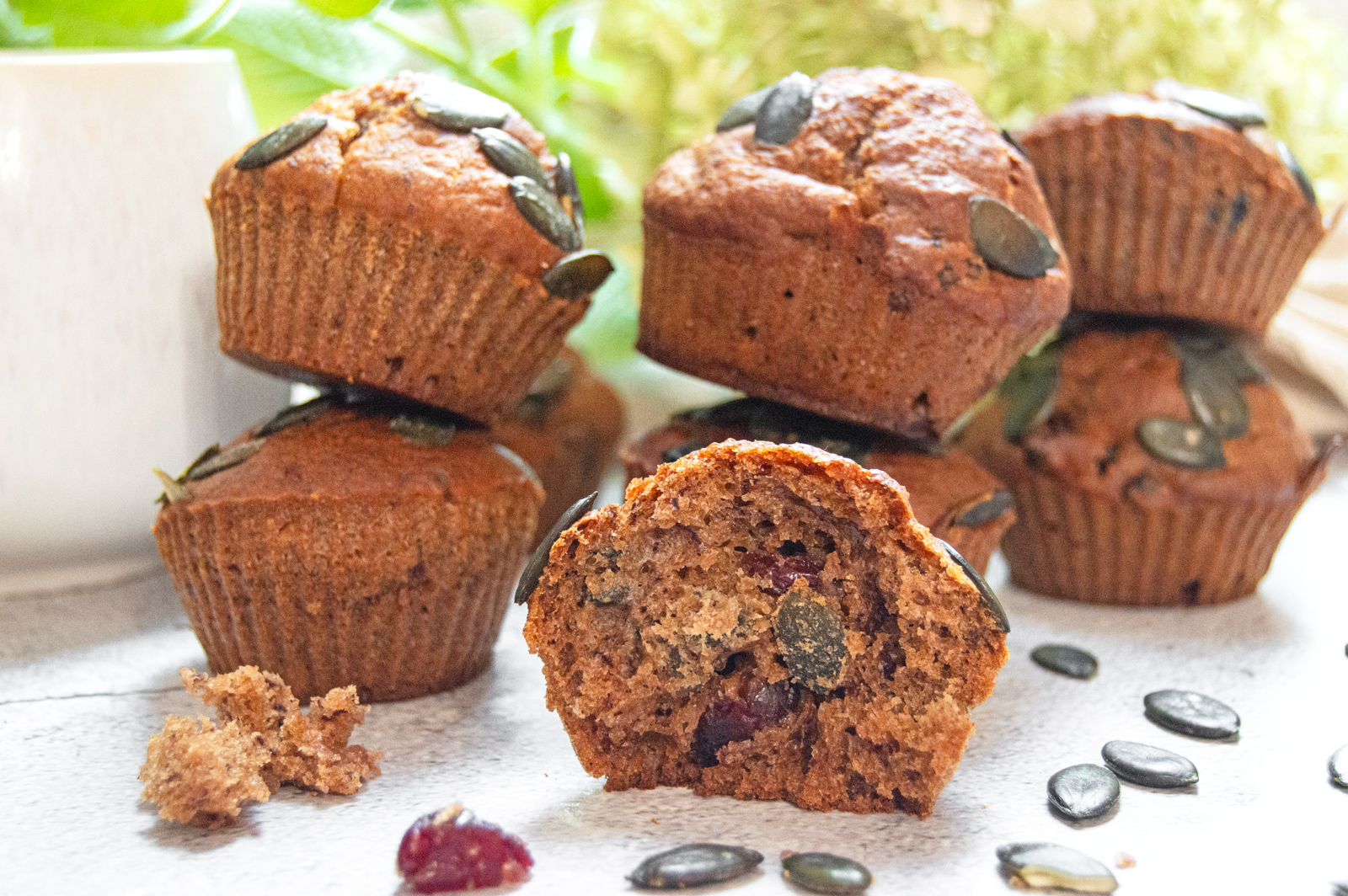 Cranberry &#038; Pumpkin Seed Breakfast Muffins