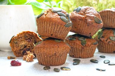 Cranberry & Pumpkin Seed Breakfast Muffins