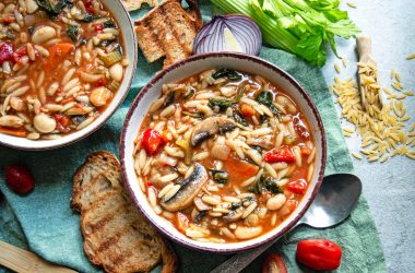 Orzo, Bean and Vegetable Stew