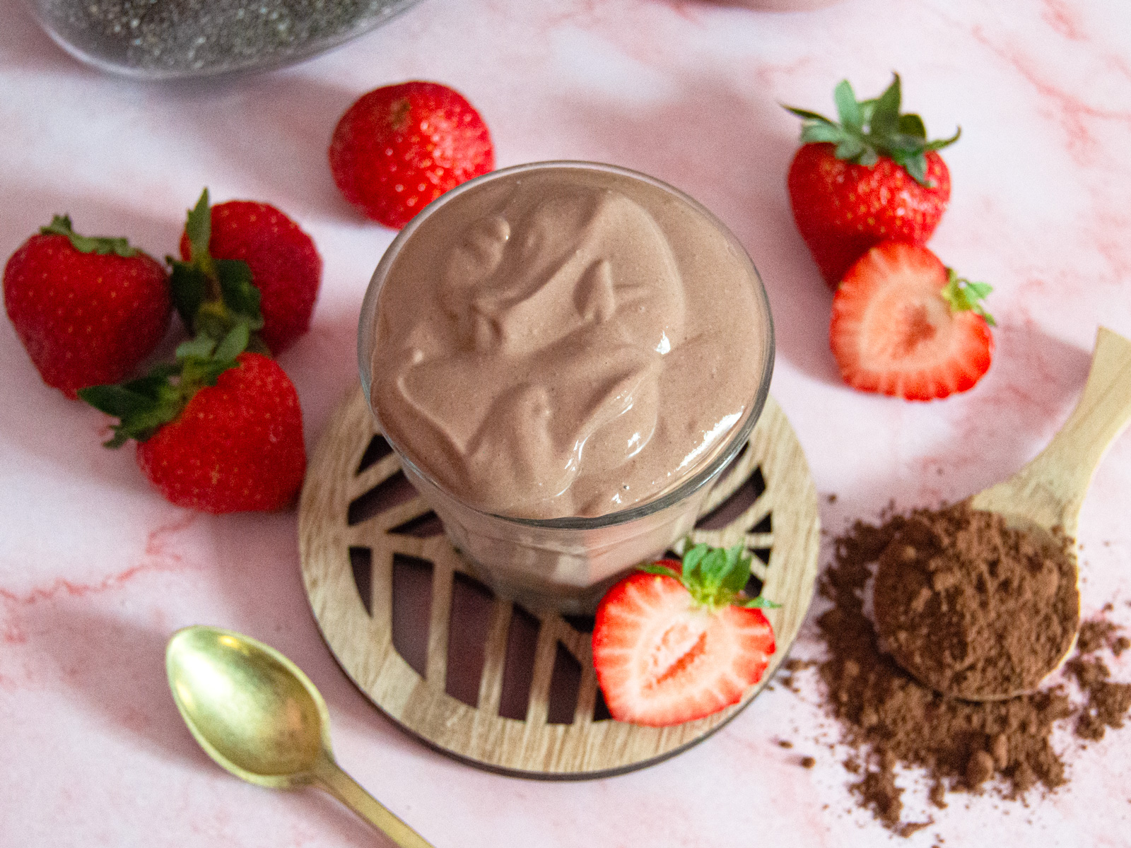 Chocolate Cottage Cheese Protein Pudding