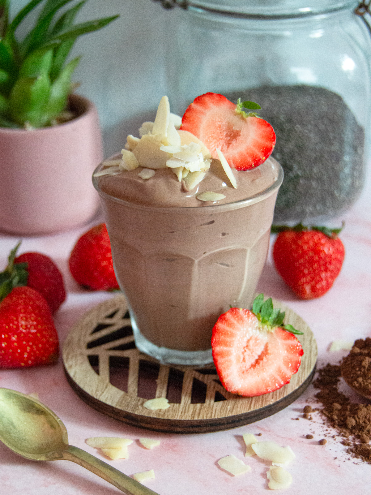 Chocolate Cottage Cheese Protein Pudding