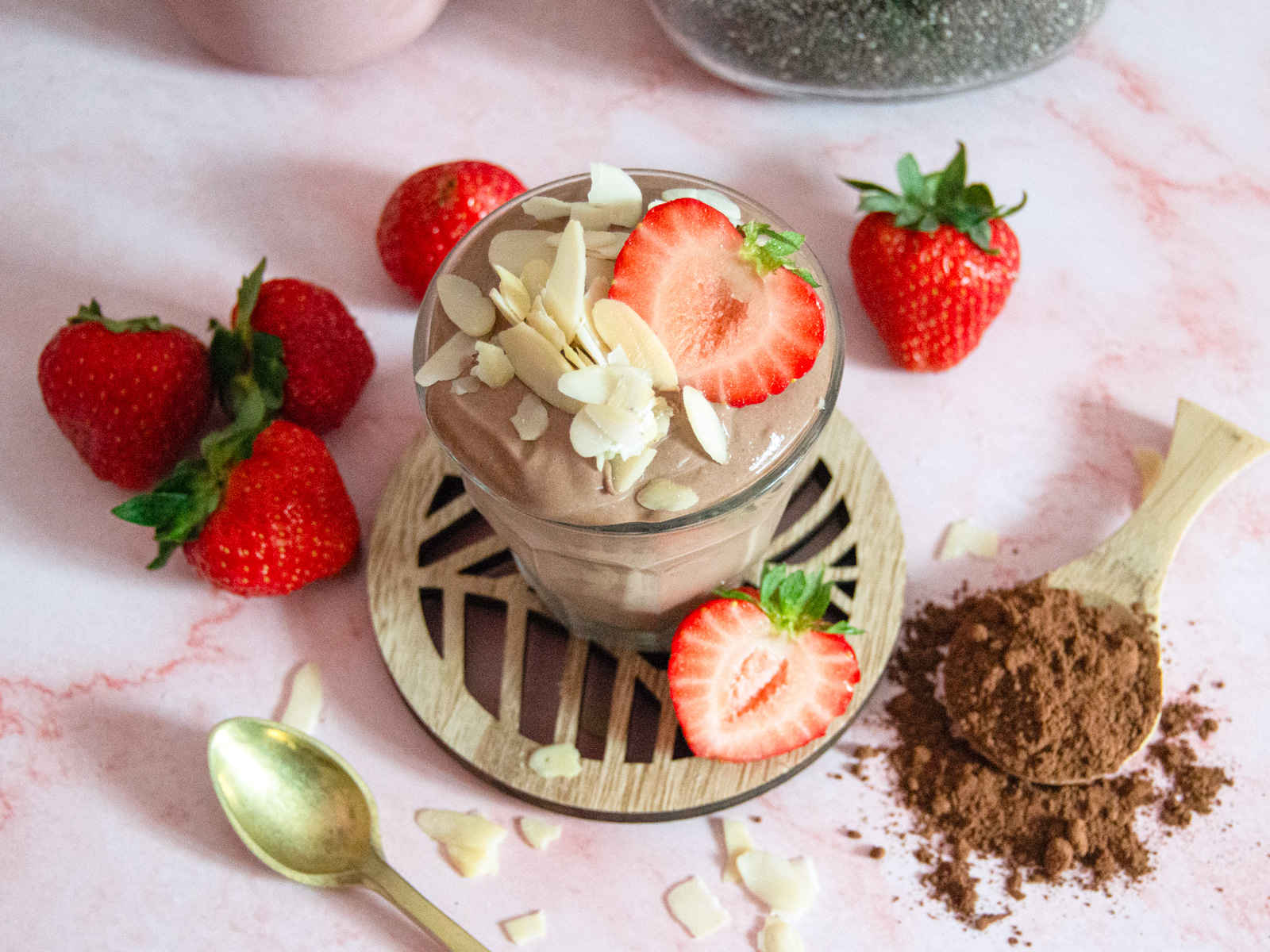 Chocolate Cottage Cheese Protein Pudding
