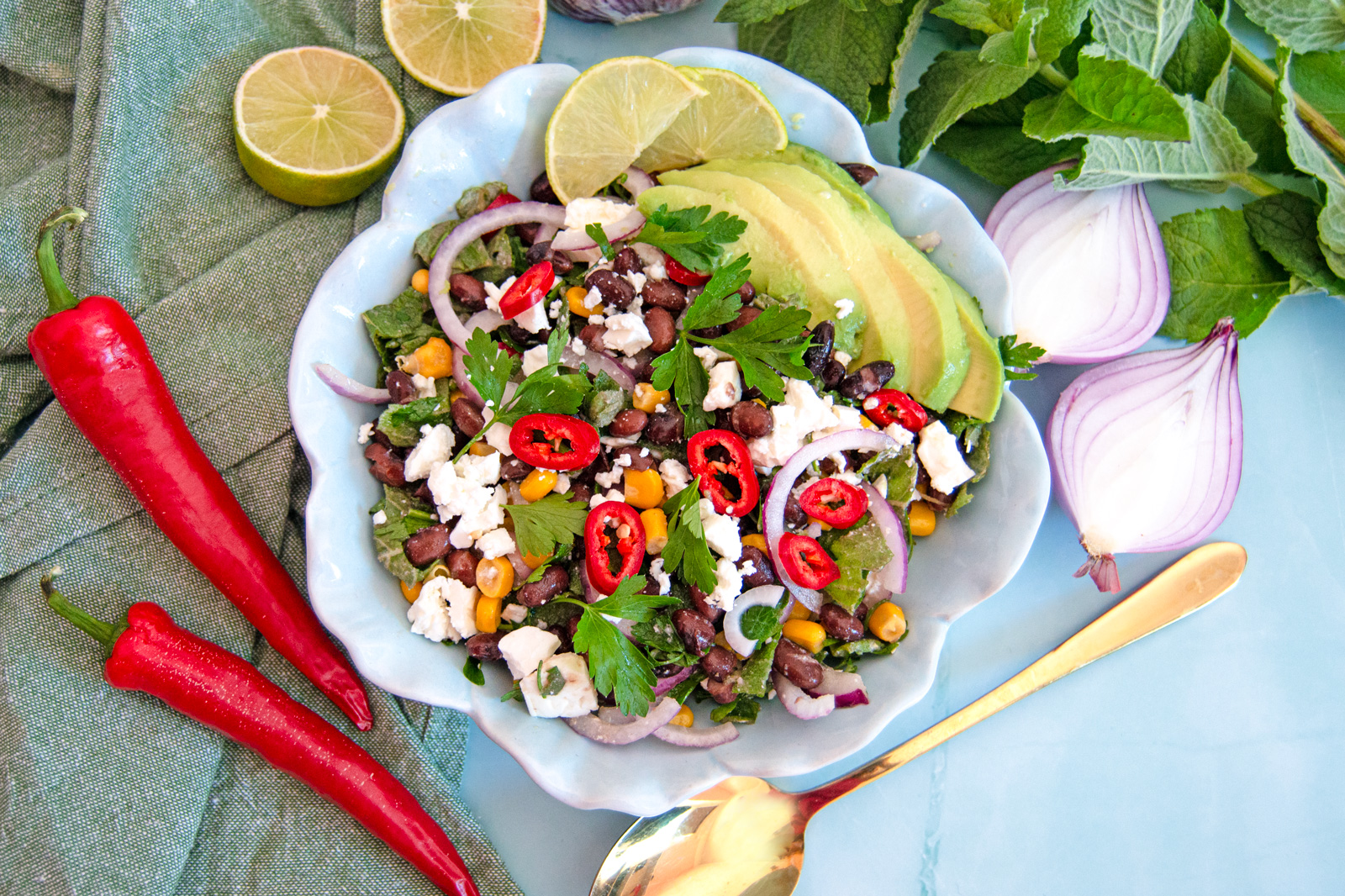 Gut Friendly Black Bean Salad
