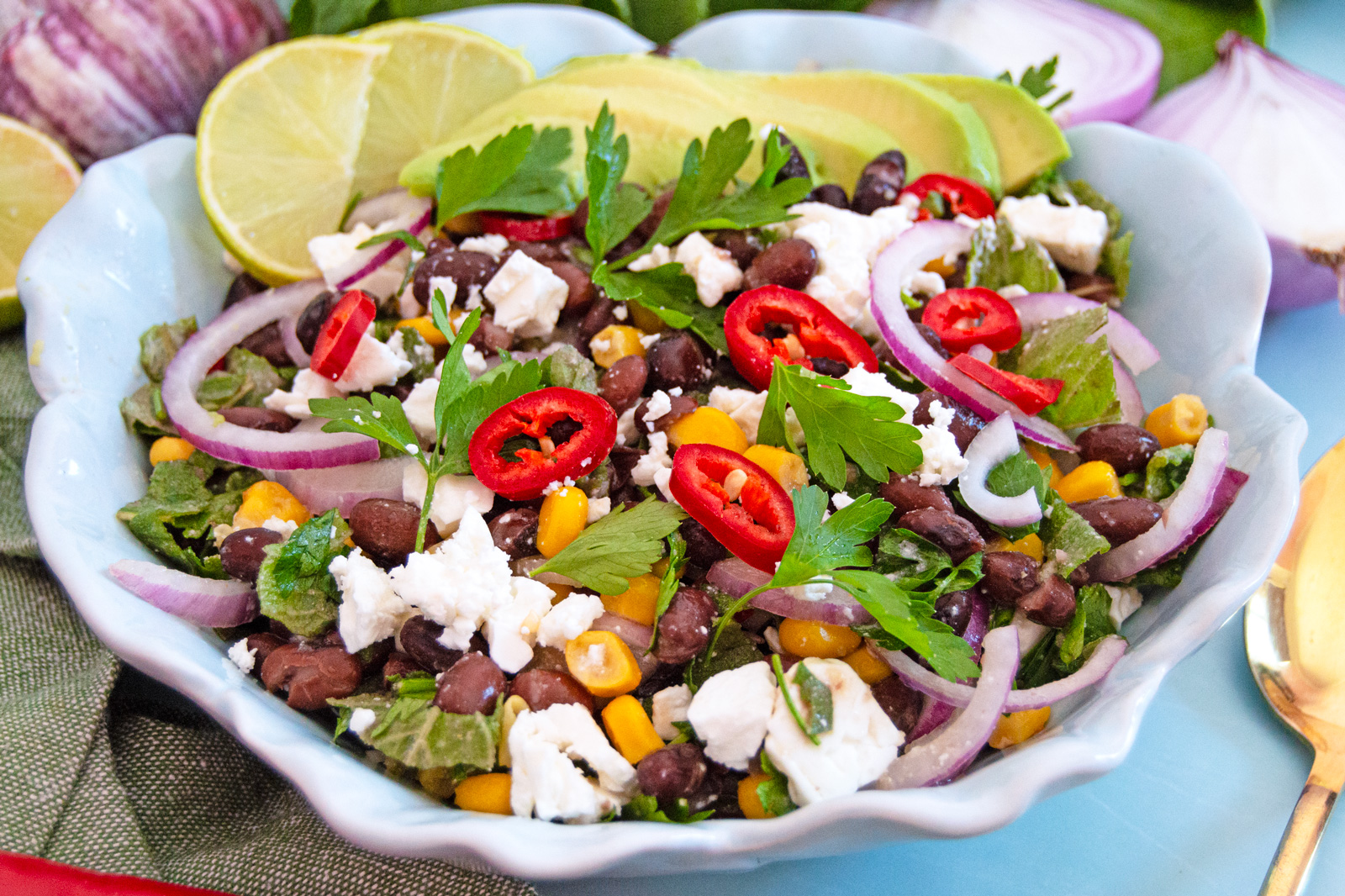 Gut Friendly Black Bean Salad
