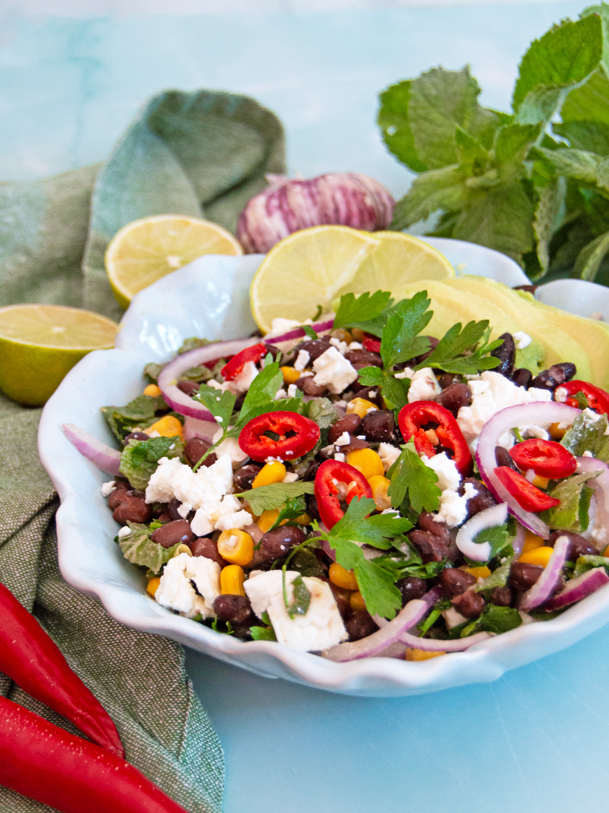 Gut Friendly Black Bean Salad