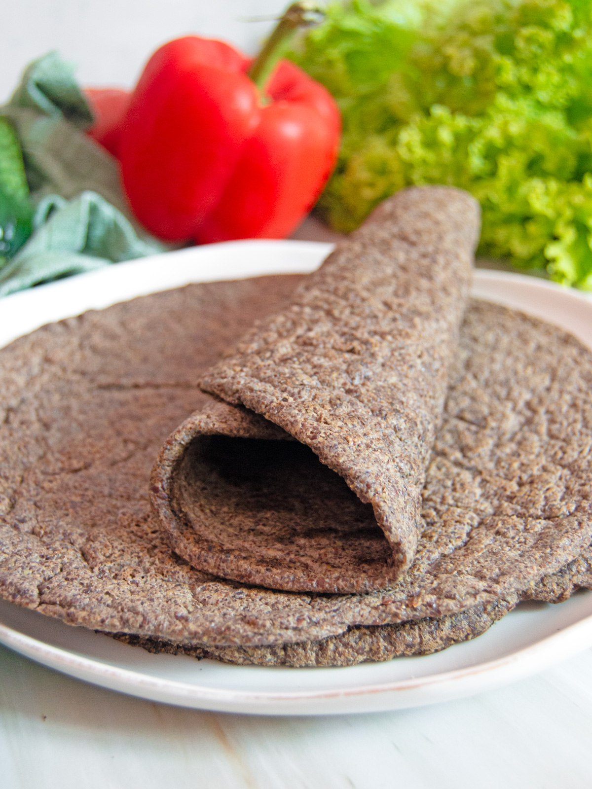 Low Carb Flaxseed Wraps