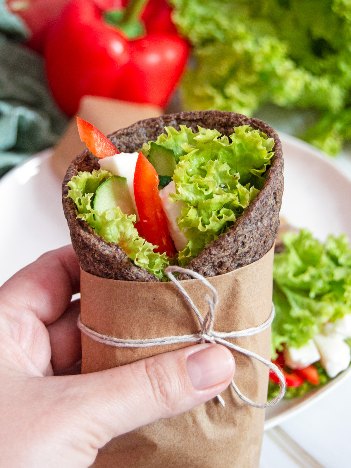 Low Carb Flaxseed Wraps