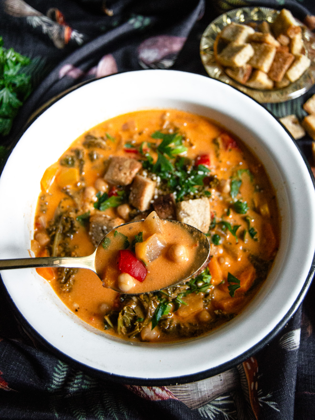 One Pot Chickpea & Vegetable Soup