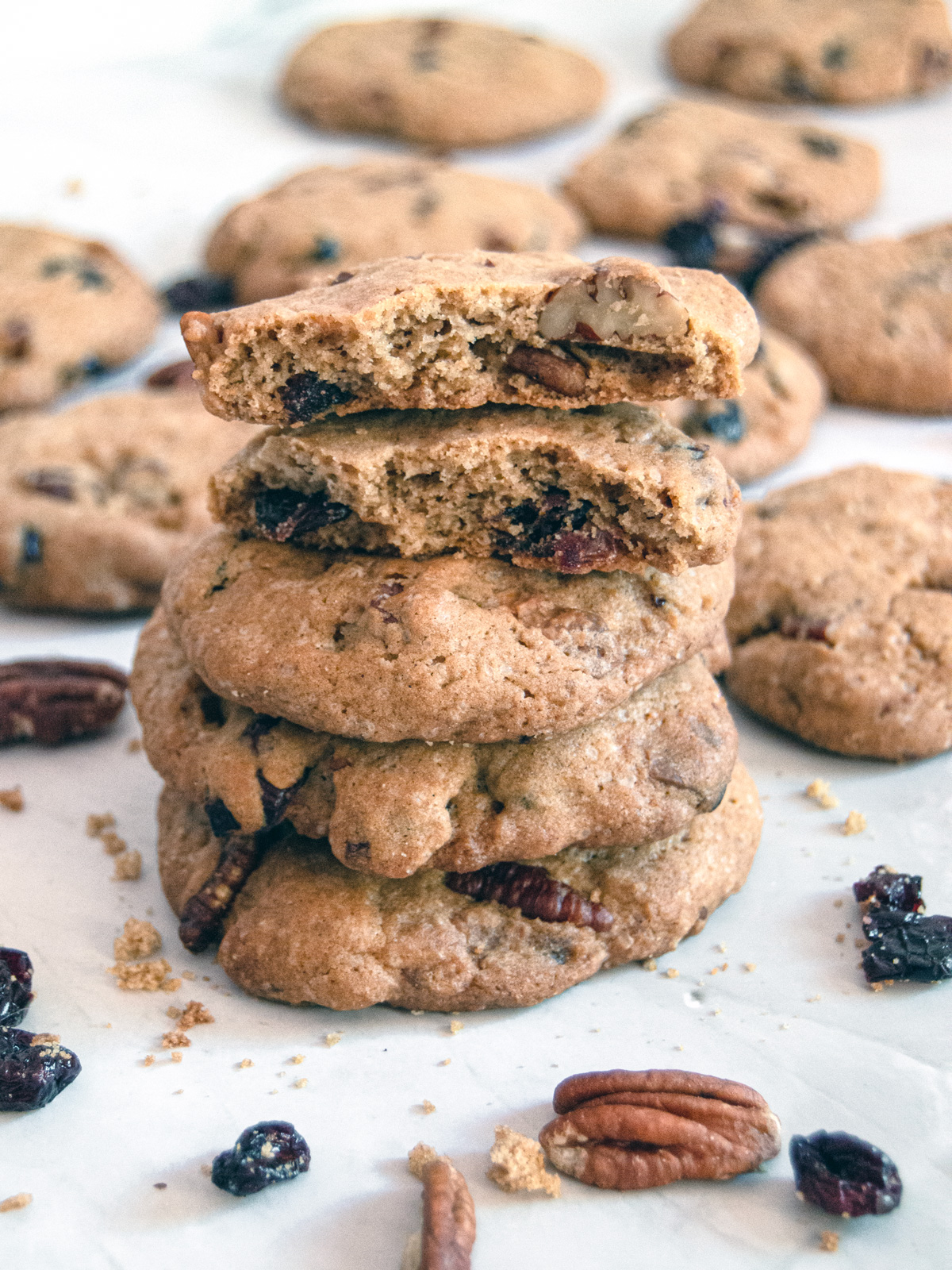 Cranberry, Pecan and White Chocolate Cookies