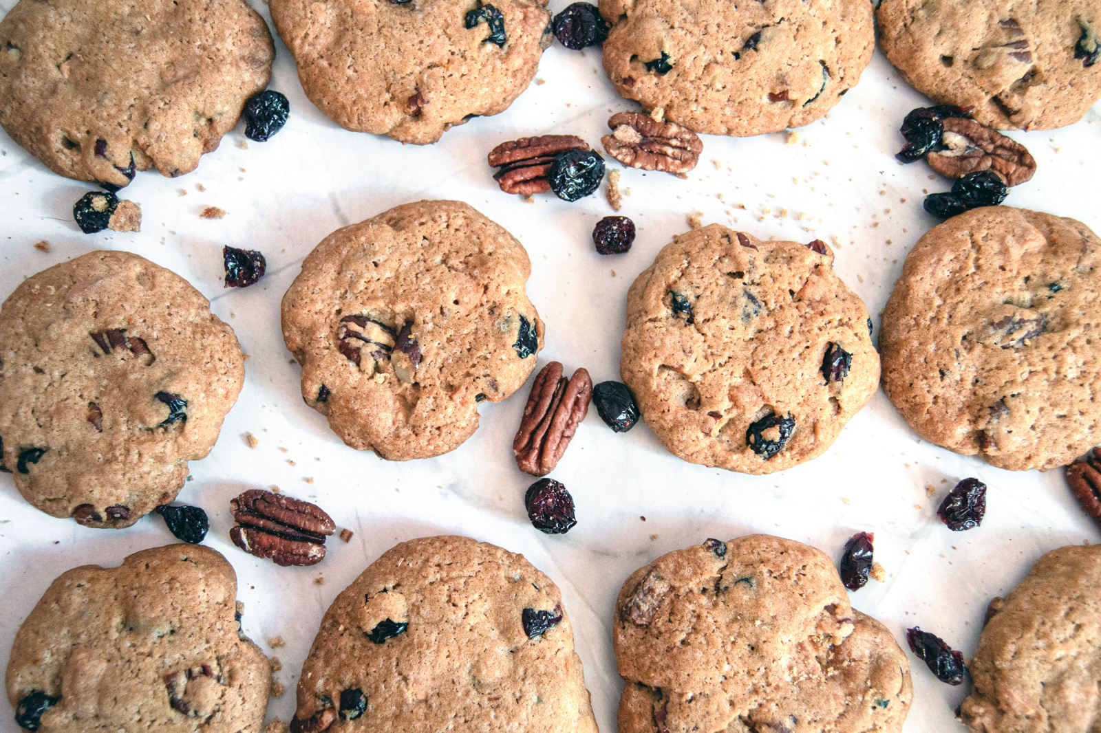 Cranberry, Pecan and White Chocolate Cookies