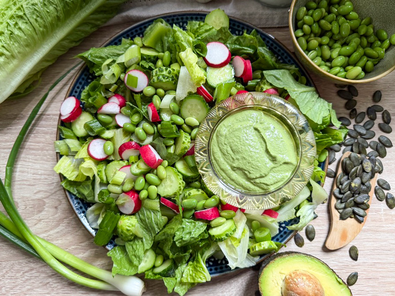 Pumpkin Seed Green Goddess Dressing