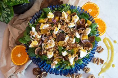 Walnut, Fig & Goats Cheese Summer Salad
