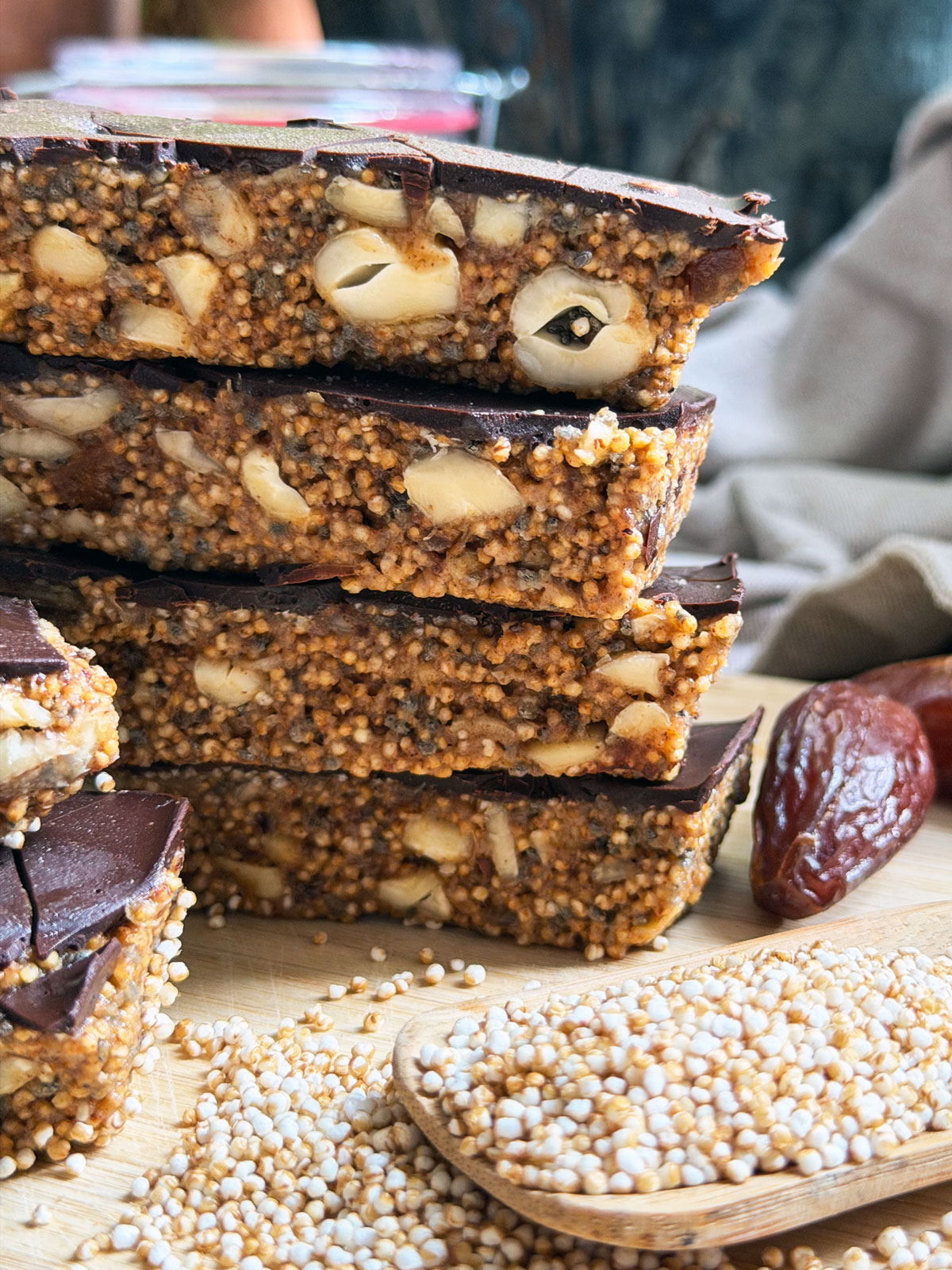 Salted Caramel Cashew & Amaranth Bars