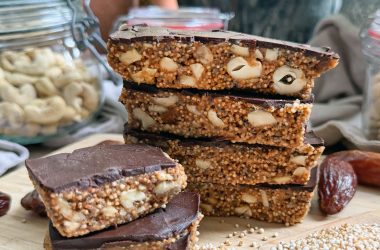 Salted Caramel Cashew & Amaranth Bars
