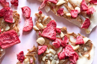 Frozen Yoghurt & Almond Butter Bark