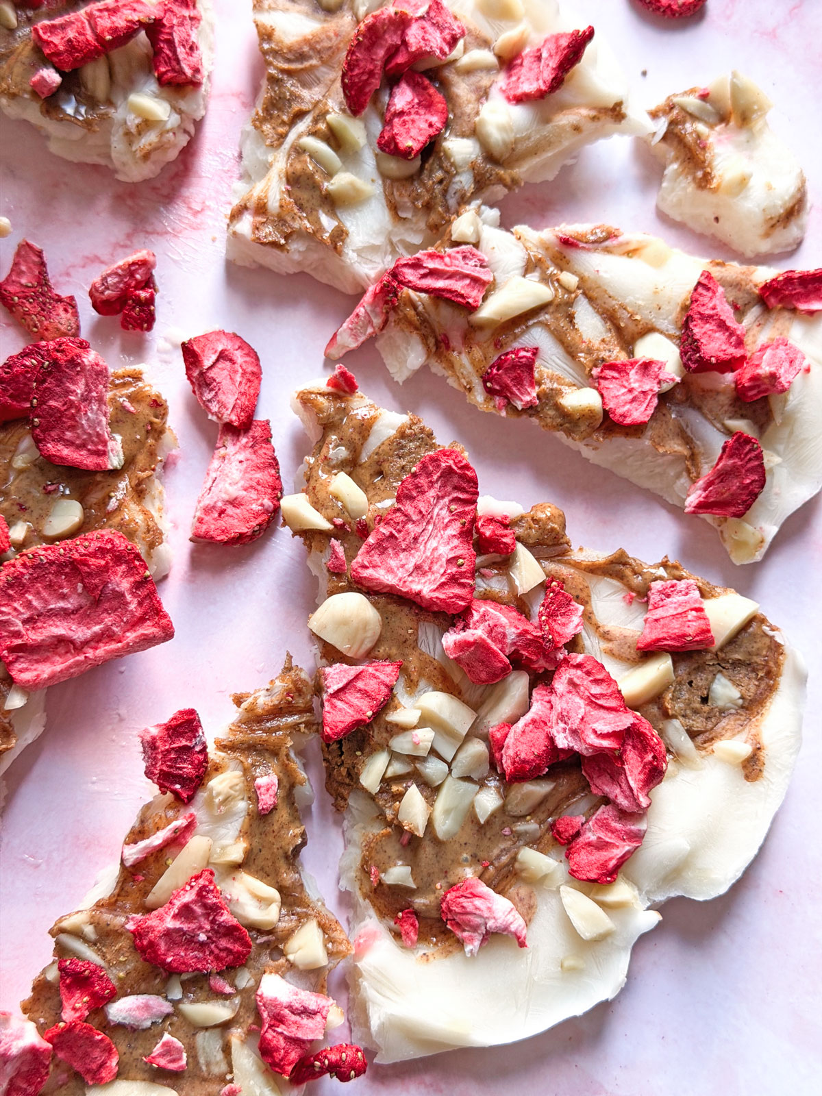 Frozen Yoghurt & Almond Butter Bark
